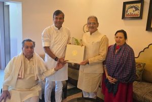 LG Ladakh meets MIT-WPU Founder Dr. Vishwanath, Dr. Rahul Karad in Pune.