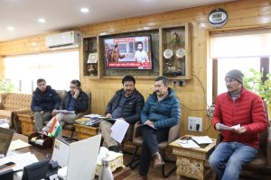 DC Leh Chairs Review Meeting on Jal Jeevan Mission.