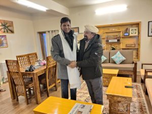 CEC Kargil Holds Courtesy Meeting with DGP Ladakh in Leh.