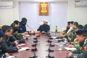 CEC Kargil Dr. Mohd Jaffer Akhoon Reviews Winter Preparedness in Light of current Meteorological Advisory.