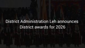 District Administration Leh Honors Local Heroes on 77th Republic Day.