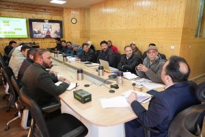 Chief Secretary reviews PHE and I&FC department progress in Ladakh.