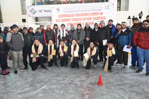 EC Kacho Mohd Feroz Graces Closing Ceremony of Ice Speed Skating Training Camp in Kargil.