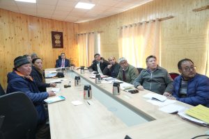 Chief Secretary review Archaeological Survey of India (ASI) conservation efforts and heritage preservation initiatives in Ladakh.
