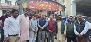 LG Ladakh pays obeisance at Baba Lal Ji Temple in Punjab.