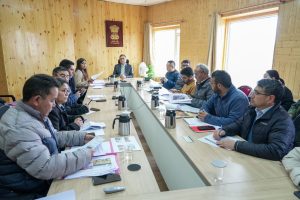 Chief Secretary Ashish Kundra reviews PMJVK Scheme Implementation in Ladakh.