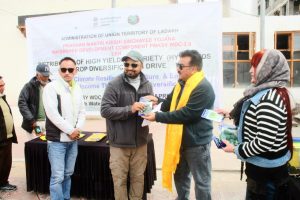 Seed Distribution Drive Launched under PMKSY–WDC 2.0 in Leh District.