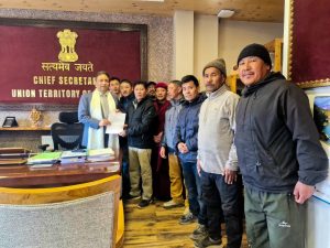 Delegation from Korzok Calls on Chief Secretary Shri Ashish Kundra.