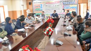 Administrative Secretary Chairs Interaction with Entrepreneurs and Stakeholders in Leh.