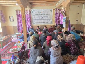 The Department of Horticulture, Leh organized a Farmers' Training Programme on Pruning and Pest Management of Orchards at Chilling village to enhance farmers' knowledge on scientific orchard management practices.