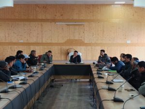 Jigmet Raftan Chairs Introductory Meeting with Department Heads in Nubra Sub-Division