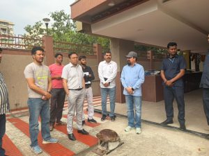 CEC Kargil Inspects Ongoing Works at Kargil Bhawan, New Delhi.