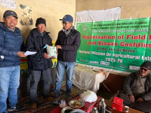 EC Tashi Attends Kisan Goshti cum Field Day held at Atting, Zanskar.