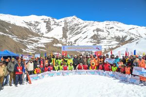 CEC Kargil Attends Closing Ceremony of First-Ever State Snow Ski Championship at Umba Yakza.