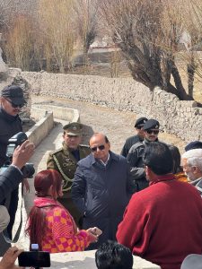 L-G Vinai Kumar Saxena inspects water conservation and development projects Reviews measures to address water scarcity in Ladakh.