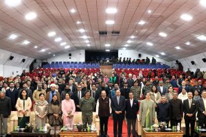 The Hon’ble Chief Justice of India, Justice Surya Kant, attended a Mega Camp and Awareness Programme on “Empowering Tribals through Legal Services and Defence Civil Action” at Rinchen Auditorium Hall, Leh.