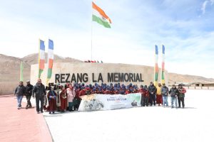 Shaheedi Devas Observed at Rezang La War Memorial under the Banner of 150 Years of “Vande Mataram”.
