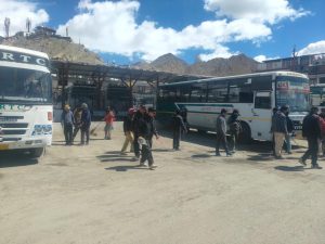 Cleanliness Drive Conducted Across Transport Stands in Ladakh.