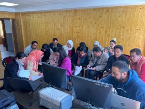 An e-Office training programme was conducted for the officers/ officials of the Sub Divisional Magistrate and Tehsildar Office, Kharu