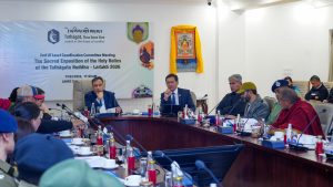 Preparations gain momentum for the Sacred Buddha Relics exposition in Ladakh.