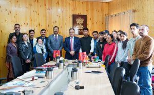 Chief Secretary Ashish Kundra reviews Enterprising Ladakh, Interacts with student Entrepreneurs.