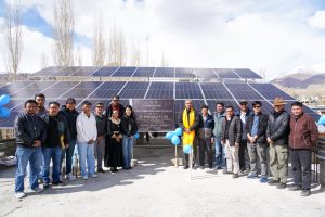 Administrative Secretary, Power Development and New & Renewable Energy, Inaugurates First Commercial Rooftop Solar Installation at Hotel Barath, Leh.