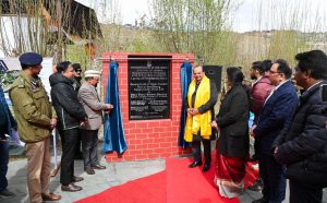 L-G Vinai Kumar Saxena lays foundation for rGyal Khatoon & Sher Bagh Parks in Kargil under AMRUT 2.0.