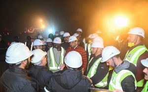 L-G Vinai Kumar Saxena visits eastern portal of Zoji-La Tunnel to review ongoing work Expresses satisfaction over progress of work