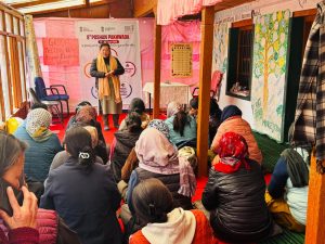 the directions of the District Programme Officer, ICDS Project Leh, the ICDS Project Kharu celebrated Poshan Pakhwada at AWC Centre, Chemday Peu.