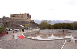 L-G Vinai Kumar Saxena inaugurates first water body made operational under Project Him Sarovar Declares adoption of Stok village for its development as a Model Village.