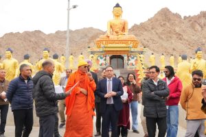 Chief Secretary reviews preparations at key sites ahead of Sacred Buddha Relics Exposition.