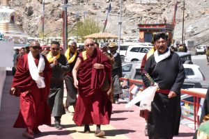 Administrative Secretary, Bhanu Prabha attends Pre Launch Ceremony of the “Sacred Exposition of the Holy Relics of the Tathagata” at Hunder, Nobra.
