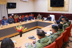 The Additional Deputy Commissioner (ADC), Leh, Shri Mukul Beniwal, IAS, chaired a meeting today at the Conference Hall, DC Office Leh.