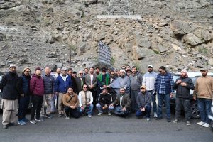 First Caravan of Ladakhi Pilgrims Flagged Off for Hajj 2026 from Kargil.