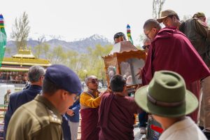 UT Administration conducts Dry Run for Arrival, Reception and Motorcade of Holy Relics of Tathagata Buddha.