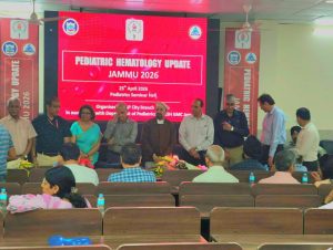 CEC LAHDC Kargil Dr. Mohd Jaffer Akhoon Attends ‘Haematology Update’ Conference at SMGS Hospital Jammu as Chief Guest.