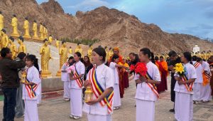 Candle Peace March Held at Mahabodhi International Meditation Centre on the Occasion of 2569th Vesak Purnima.