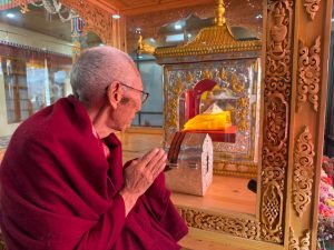 His Eminence the 9th Thiksey Rinpoche Visits Jivetsal, Pays Homage to Sacred Relics of Tathagata Buddha.