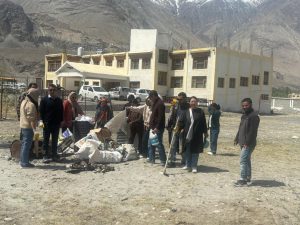 GDC Nobra conducts campus sanitation drive.
