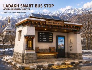 L-G Vinai Kumar Saxena approves construction of 30 unique Ladakhi Smart Bus Shelters.