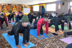 Day 7 of Yoga Session conducted at MIMC by Yoga Expert Boney Rajj.