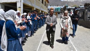 DC Drass Reviews School and Library Facilities, Visits Kargil War Memorial.