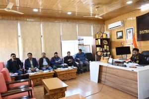 DC Kargil Reviews Water Supply Schemes in Drass and 24×7 Water Supply Project for Kargil Town.