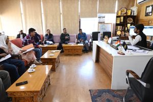 DC and ADDC Kargil Review Water Supply Schemes in Chiktan and Sankoo Areas.
