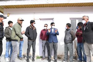 DC Kargil Inspects FSTP at Kurbathang, Reviews Sanitation Measures.