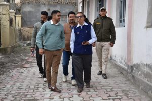 DC Drass visits various locations to inspect developmental works.