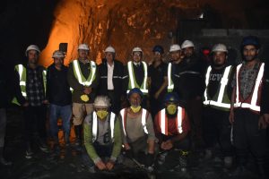 DC Drass visits Eastern Portal of Zojila Tunnel project; lauds sincere efforts of officials/workers of MEIL.