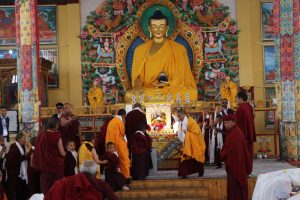 Sacred Holy Buddha Relics Return to Leh, Inspiring Massive Gathering of Monks, Nuns, and Devotees at Dharma centre.