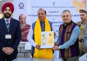L-G Vinai Kumar Saxena launches Self-Enumeration Portal for Census 2027 in Ladakh.