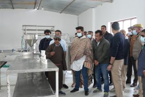 Hon’ble Union Minister for Food Processing Industries Visits PMFME-Supported Unit at Tirith, Nubra.